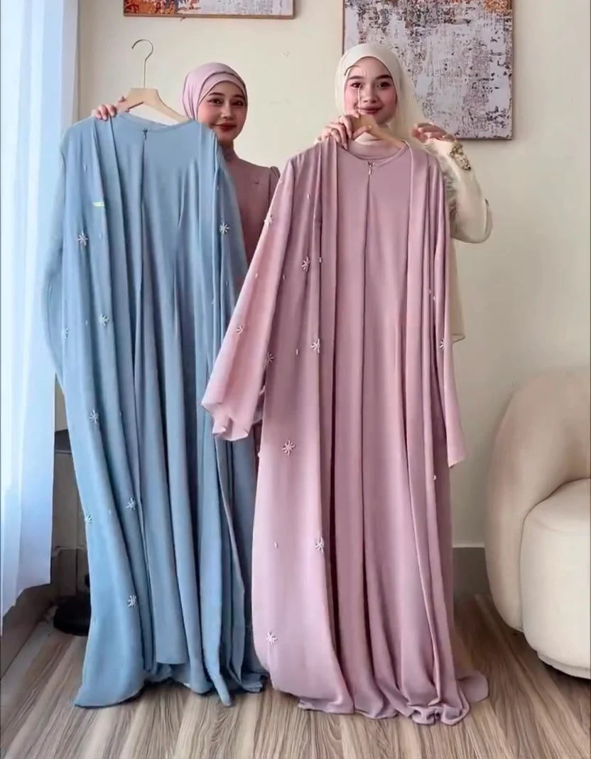 Pack Of 2 Abaya With Scarf