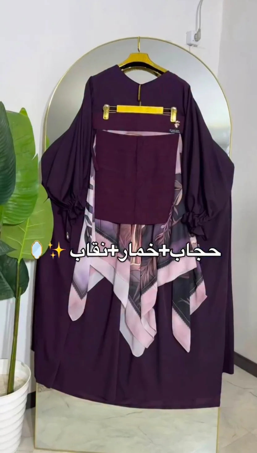 Pack Of 4 Abaya 3 Piece