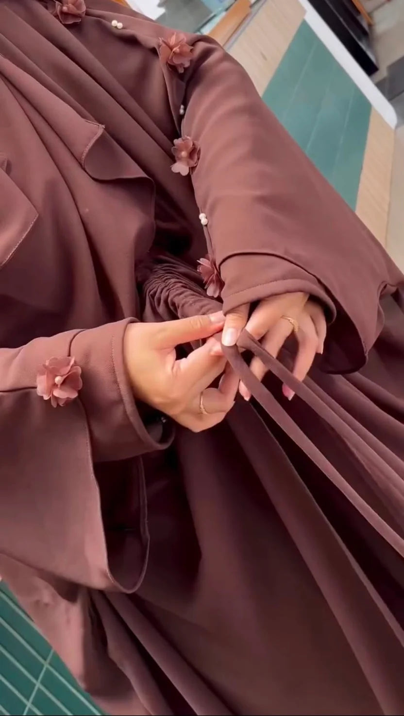 Women Abaya 3 Piece, Scarf, Niqab & Abaya
