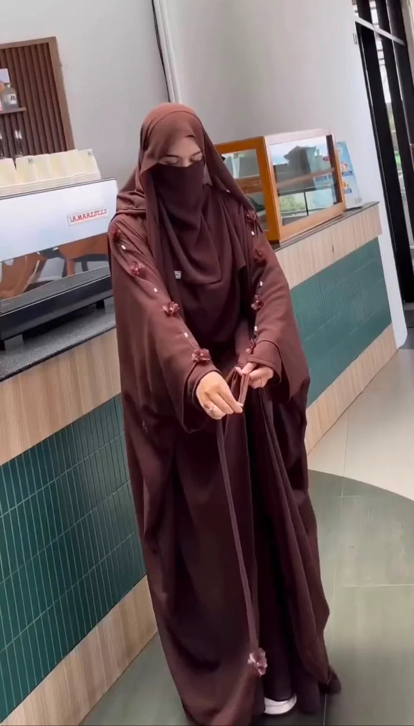 Women Abaya 3 Piece, Scarf, Niqab & Abaya