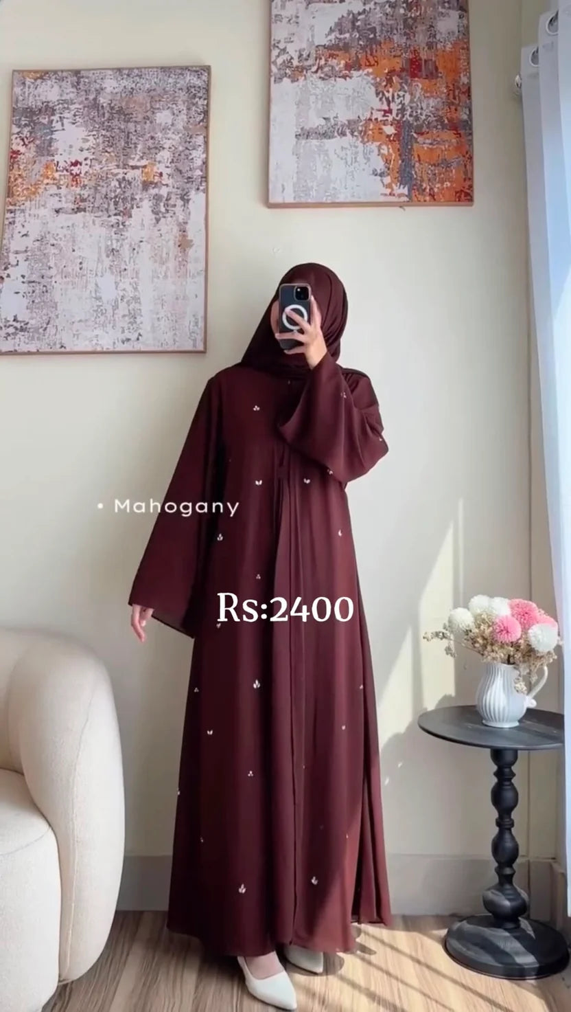 Pack Of 4 Abaya With Scarf