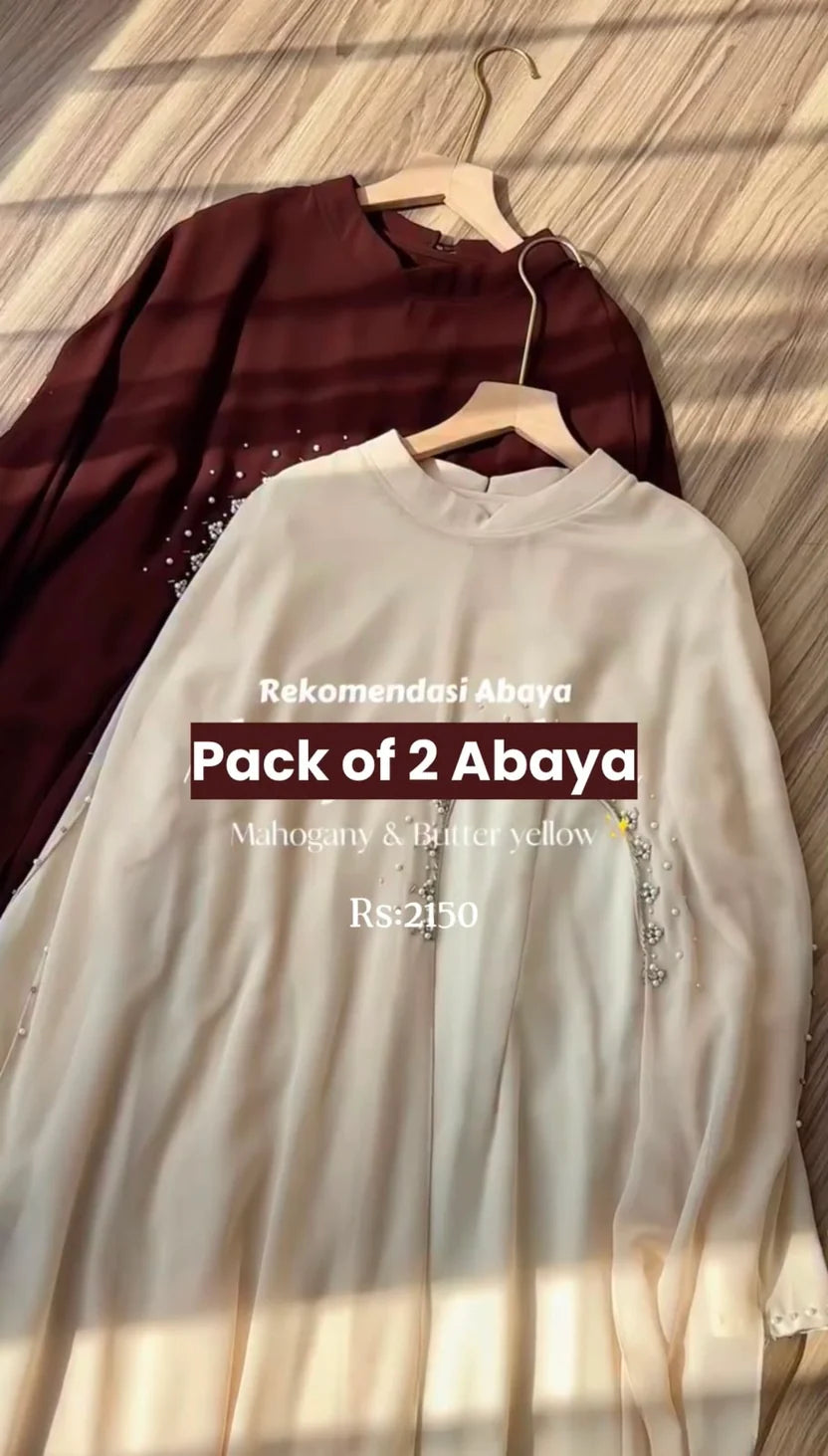 Women Pack Of 2 Abaya